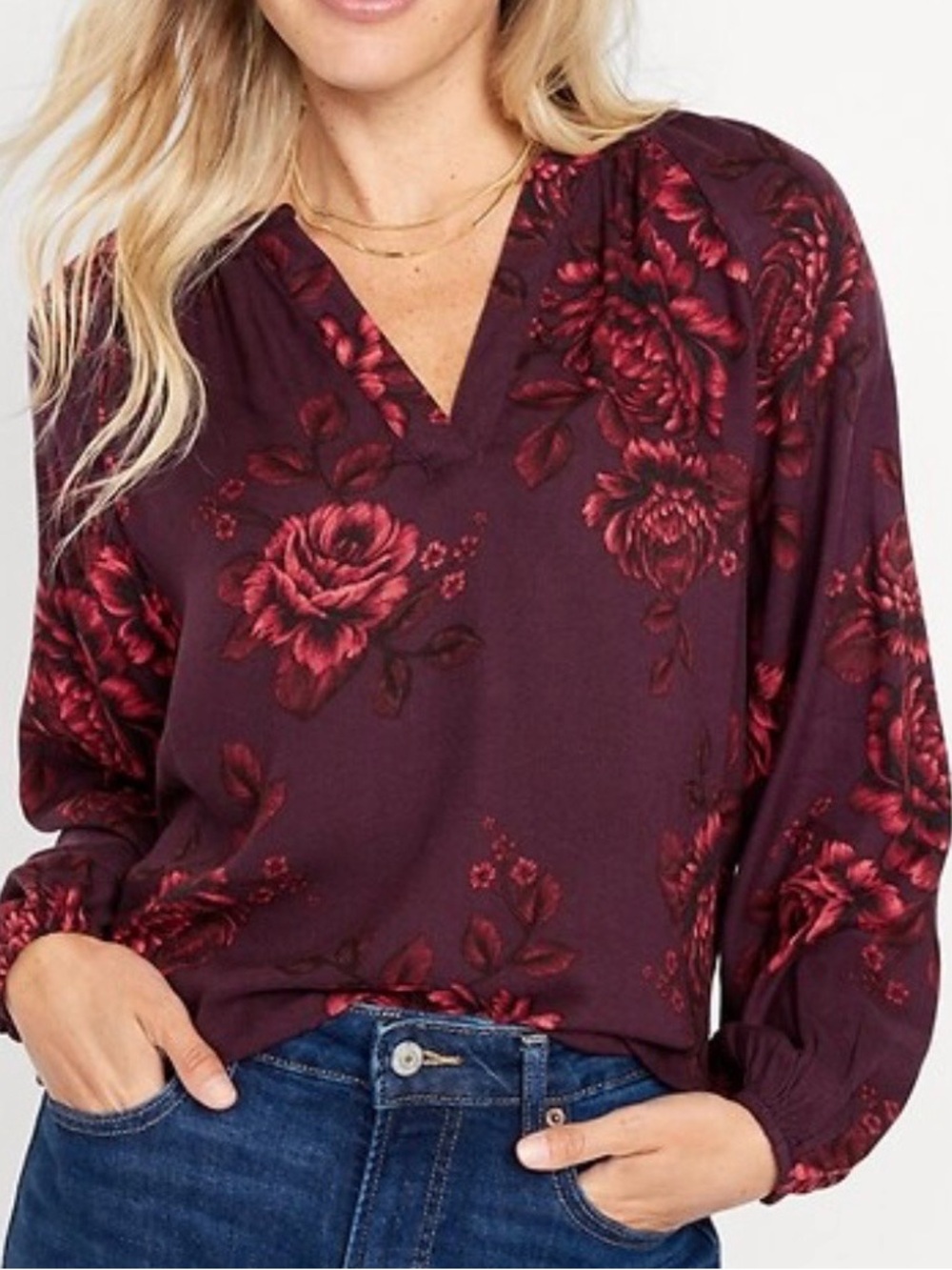 Old Navy Floral Blouse - Picture 2 of 9